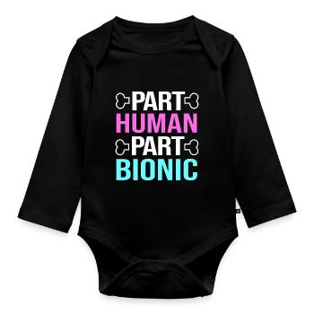 Knee Surgery Knee Surgery - Organic Longsleeve Baby Bodysuit - black - Front