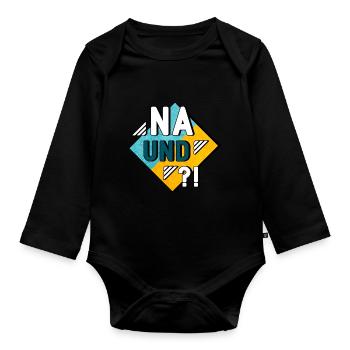 Na und - Baby Bio-Langarm-Body - Schwarz - Vorne