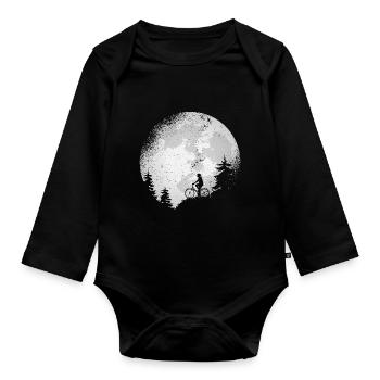 Cycling Cycling Cyclists Cycling - Organic Longsleeve Baby Bodysuit - black - Front