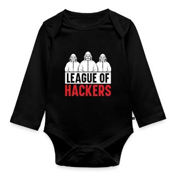 Programmeur Coder Développeur de logiciels - Body Bébé bio manches longues - noir - Devant