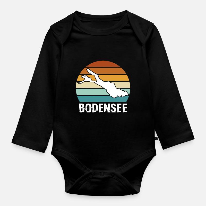 Bodensee - Baby Bio-Langarm-Body - Schwarz