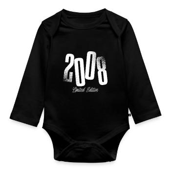 2008 Année de naissance Année de naissance - Body Bébé bio manches longues - noir - Devant