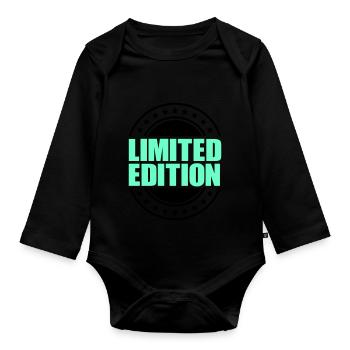 Limited Edition - Organic Longsleeve Baby Bodysuit - black - Front