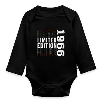 Limitierte Auflage 1966 - Toller 57. Geburtstag - Baby Bio-Langarm-Body - Schwarz - Vorne