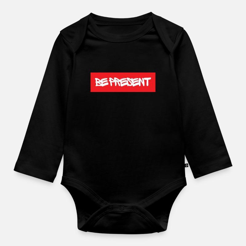 Dabei sein - Baby Bio-Langarm-Body - Schwarz