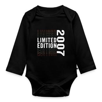 Limitierte Auflage 2007 - Toller 16. Geburtstag - Baby Bio-Langarm-Body - Schwarz - Vorne