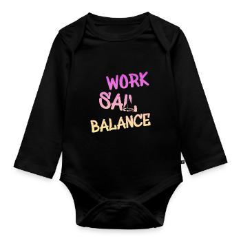 Sailing - Baby Bio-Langarm-Body - Schwarz - Vorne