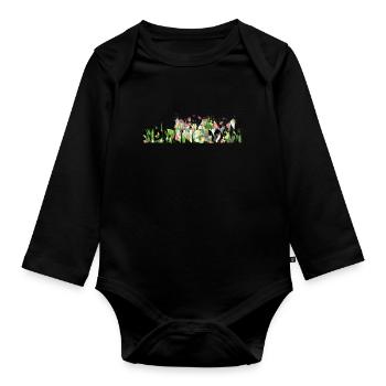 Spring Day - Body Bébé bio manches longues - noir - Devant