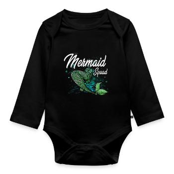 Pool Party - Baby Bio-Langarm-Body - Schwarz - Vorne