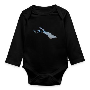 Bodensee - Baby Bio-Langarm-Body - Schwarz - Vorne