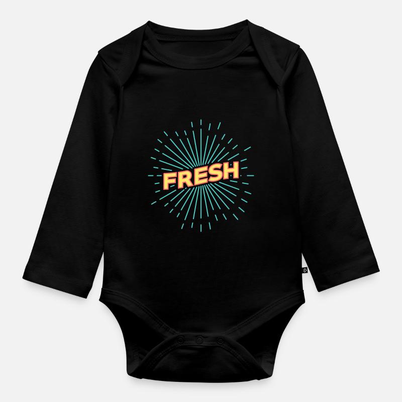 Frais - Body Bébé bio manches longues - noir