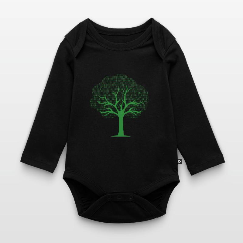 Binary Tree... Programmierer & Nerd Baby Bio-Langarm-Body
