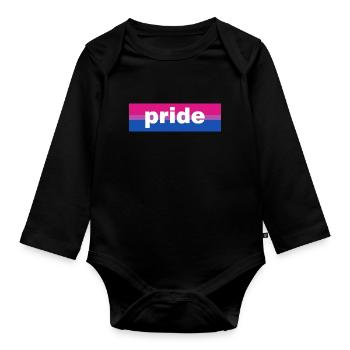 Pride Month LGBTQ Human Rights Gay - Body Bébé bio manches longues - noir - Devant