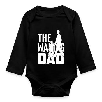 The Walking Dad - Baby Bio-Langarm-Body - Schwarz - Vorne