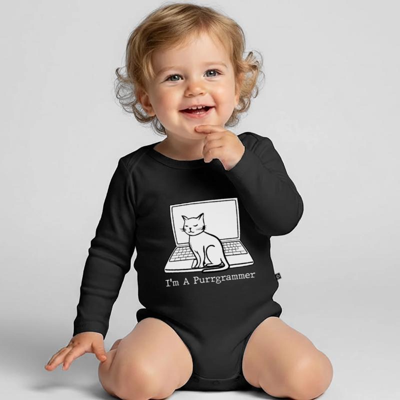 Programmeur Coder Développeur de logiciels Body Bébé bio manches longues