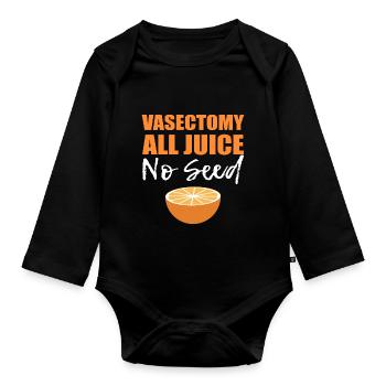 Alle Saft Kinderarzt Gift - Baby Bio-Langarm-Body - Schwarz - Vorne