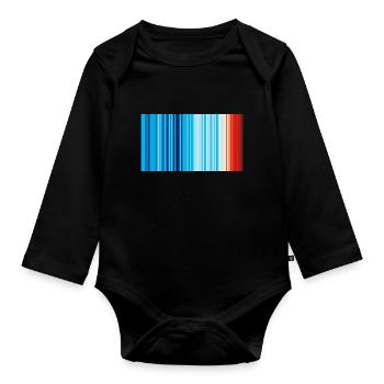 Climate - Organic Longsleeve Baby Bodysuit - black - Front