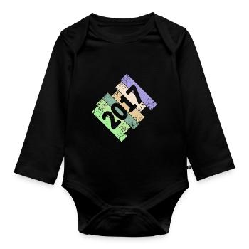 Jahr 2017 - Baby Bio-Langarm-Body - Schwarz - Vorne