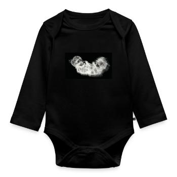 Nocturnal/Lost [First] - Organic Longsleeve Baby Bodysuit - black - Front
