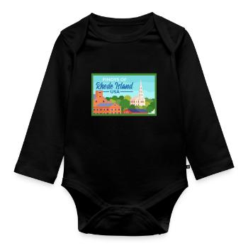 Rhode Island Fil-Am Design pour Proud Pinoys - Body Bébé bio manches longues - noir - Devant