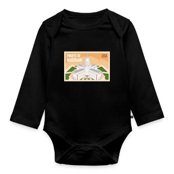 Wisconsin Fil-Am Design pour les fiers Pinoys - Body Bébé bio manches longues - noir - Devant