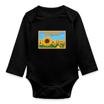 Kansas Fil-Am Design pour les fiers Pinoys - Body Bébé bio manches longues - noir - Devant
