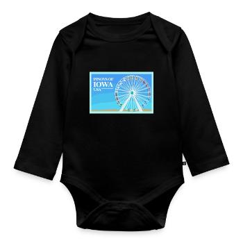 Design Fil-Am de l’Iowa pour Proud Pinoys - Body Bébé bio manches longues - noir - Devant