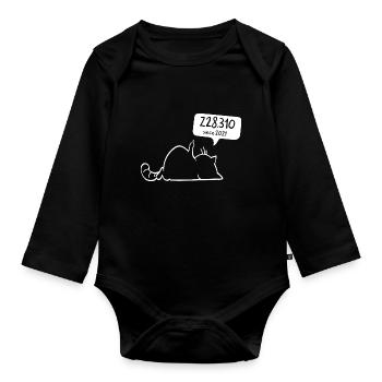 Z28310 since 2021 - Baby Bio-Langarm-Body - Schwarz - Vorne