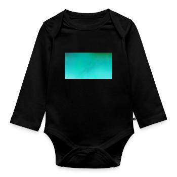 Ocean 123 - Baby Bio-Langarm-Body - Schwarz - Vorne