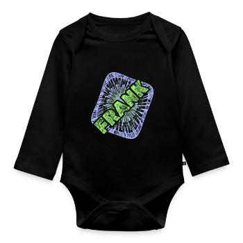 Gift for Frank - Organic Longsleeve Baby Bodysuit - black - Front
