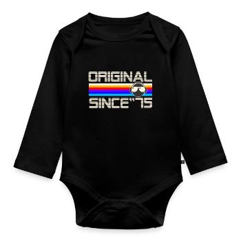 Since 75 - Body Bébé bio manches longues - noir - Devant