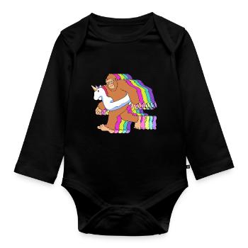 Pool Party - Baby Bio-Langarm-Body - Schwarz - Vorne