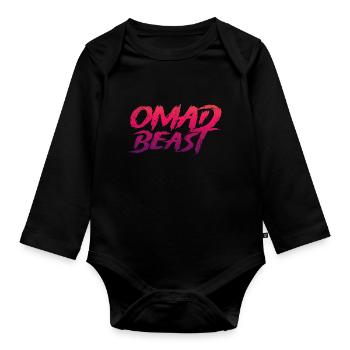 OMAD Beast Un repas par jour Régime de jeûne - Body Bébé bio manches longues - noir - Devant