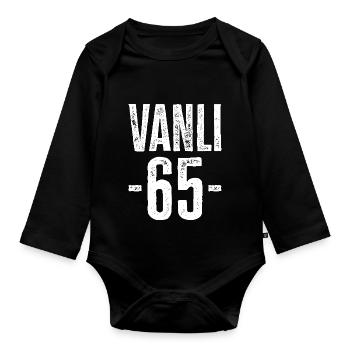 Van 65 – Nature and Tradition from Türkiye - Organic Longsleeve Baby Bodysuit - black - Front