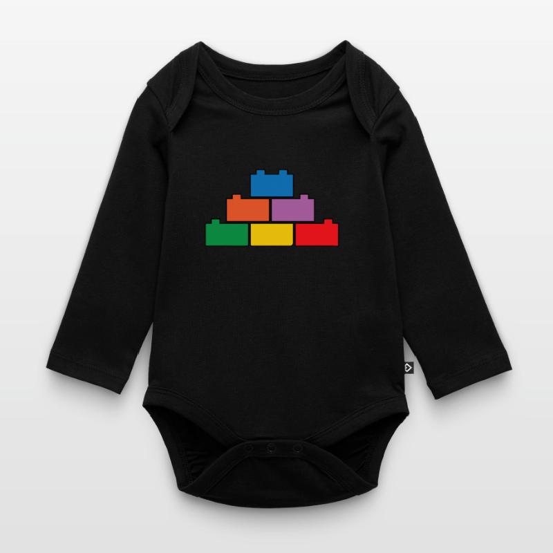 Brick Builder Brick Building Master Builder Organic Longsleeve Baby Bodysuit