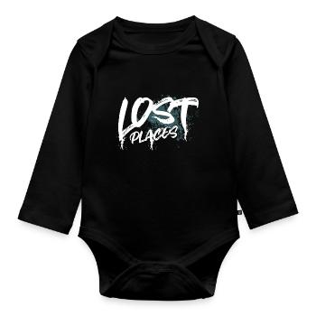 Lost Places - Baby Bio-Langarm-Body - Schwarz - Vorne