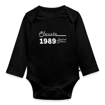 Classic 1989 édition limitée - Body Bébé bio manches longues - noir - Devant