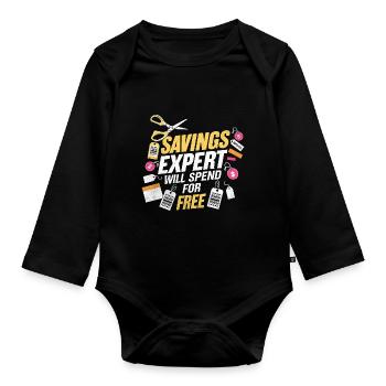 Sparexperte wird kostenlos im Couponer-Shop ausgeben - Baby Bio-Langarm-Body - Schwarz - Vorne