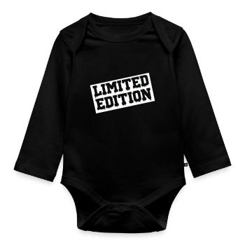 limited edition - Baby Bio-Langarm-Body - Schwarz - Vorne
