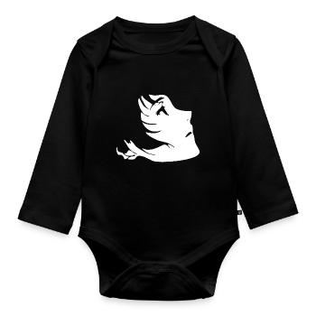 Anime - Body Bébé bio manches longues - noir - Devant