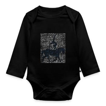 Cadeau équestre - Body Bébé bio manches longues - noir - Devant