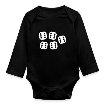 30 ans d’anniversaire - Body Bébé bio manches longues - noir - Devant