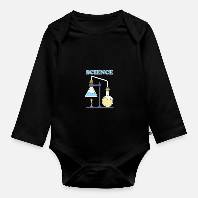 Stand back i am going to try Science - Baby Bio-Langarm-Body - Schwarz