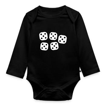 25 Jahre Geburtstag - Baby Bio-Langarm-Body - Schwarz - Vorne