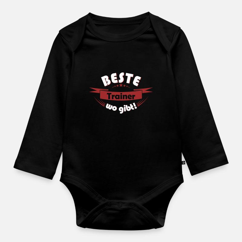Trainer - Baby Bio-Langarm-Body - Schwarz