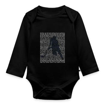 Unihockey - Baby Bio-Langarm-Body - Schwarz - Vorne