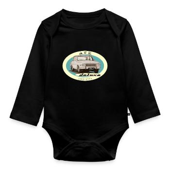 Wartburg 353 deluxe AWE Design IFA DDR - Baby Bio-Langarm-Body - Schwarz - Vorne