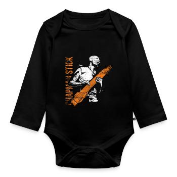 Chapman Stick Cadeau - Body Bébé bio manches longues - noir - Devant