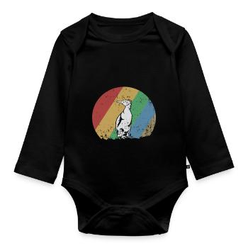 Kormoran Geschenk - Baby Bio-Langarm-Body - Schwarz - Vorne
