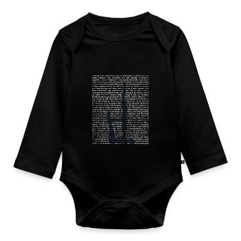 Akroyoga gift - Organic Longsleeve Baby Bodysuit - black - Front
